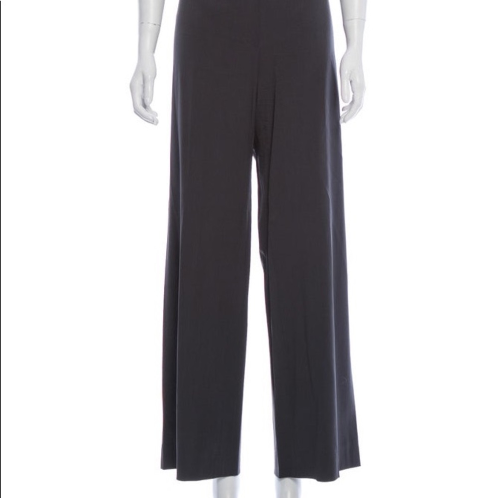 Armani Collezioni mid rise wide-leg dress pants